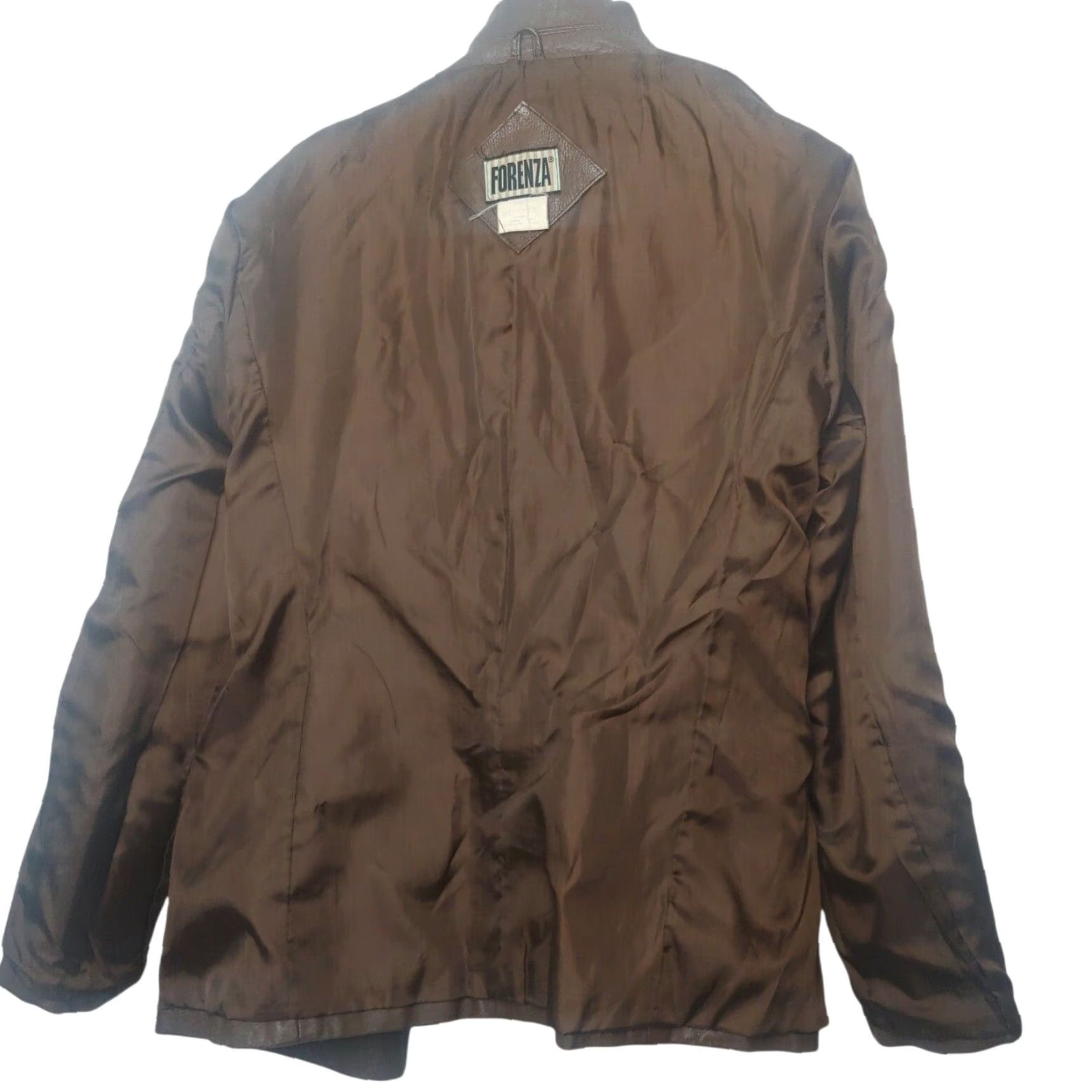 Vintage VINTAGE Forenza Leather Jacket Women - Jacket - L - Brown - 90s Retro, Collared Button-Up, Mid-Length, Dry Clean Only, Casual Wear Size L / US 10 / IT 46 - 3 Thumbnail