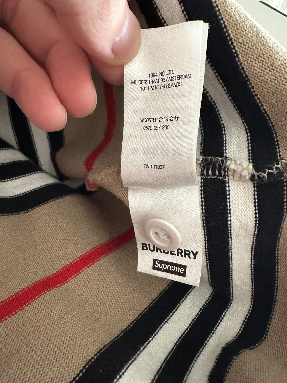 Burberry × Supreme Burberry x Supreme Rugby Size US M / EU 48-50 / 2 - 6 Thumbnail