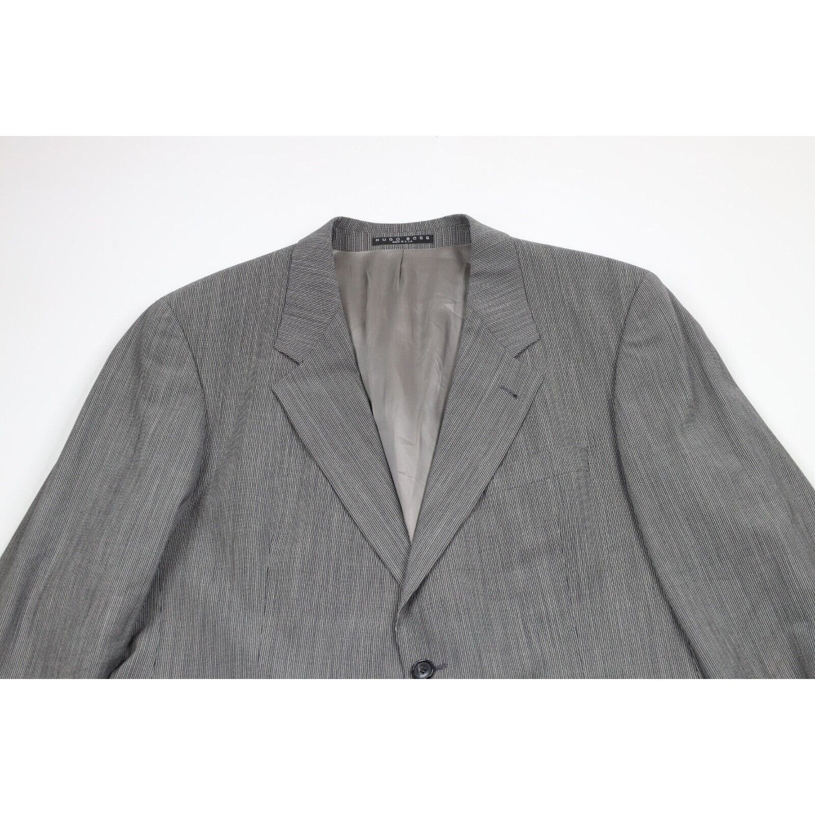 Hugo Boss × Vintage Vintage 90s Hugo Boss 2 Piece Wool Stretch Wedding SuitSuit Size 46R - 3 Thumbnail