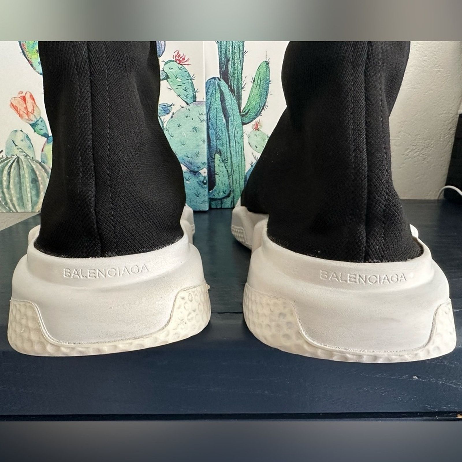Balenciaga Speed Trainers EU 47 US 14 Mid-top Black sock White rubber Size US 14 / EU 47 - 12 Thumbnail