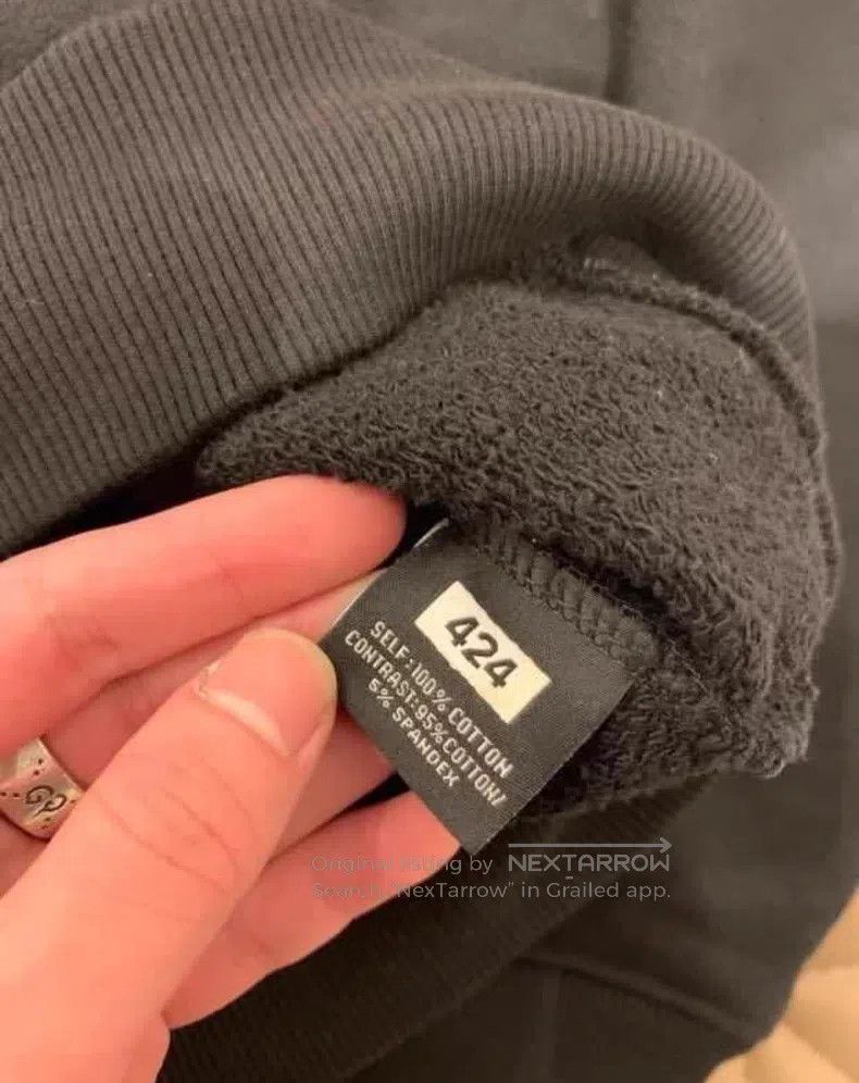 424 424 Flock Logo Hoodie Sweatshirt Size US M / EU 48-50 / 2 - 4 Thumbnail