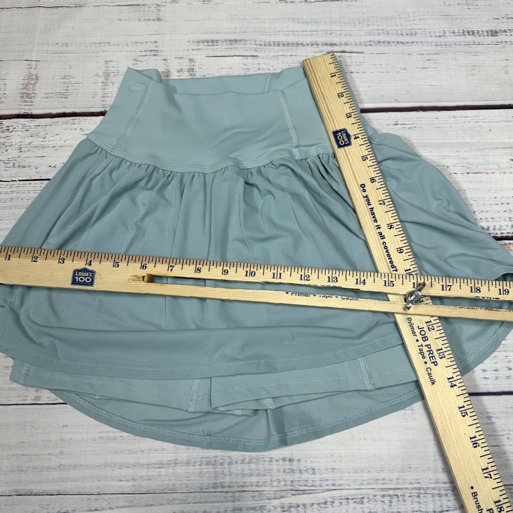 Vintage VINTAGE Alphalete Blue Skirt Skort Flare Athletic Nylon Pull On XS NWT Womens Skirt Short Activewear Size 26" / US 2 / IT 38 - 4 Thumbnail