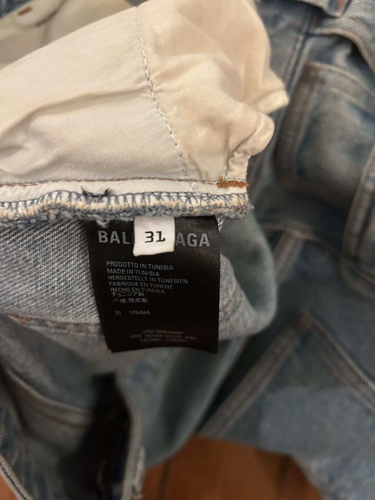 Balenciaga Balenciaga Denim Shorts Size US 31 - 5 Thumbnail