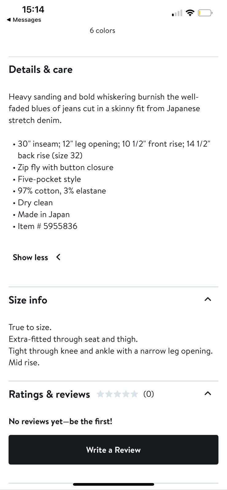 Saint Laurent Paris Saint Laurent Skinny Jeans Size US 31 - 12 Thumbnail