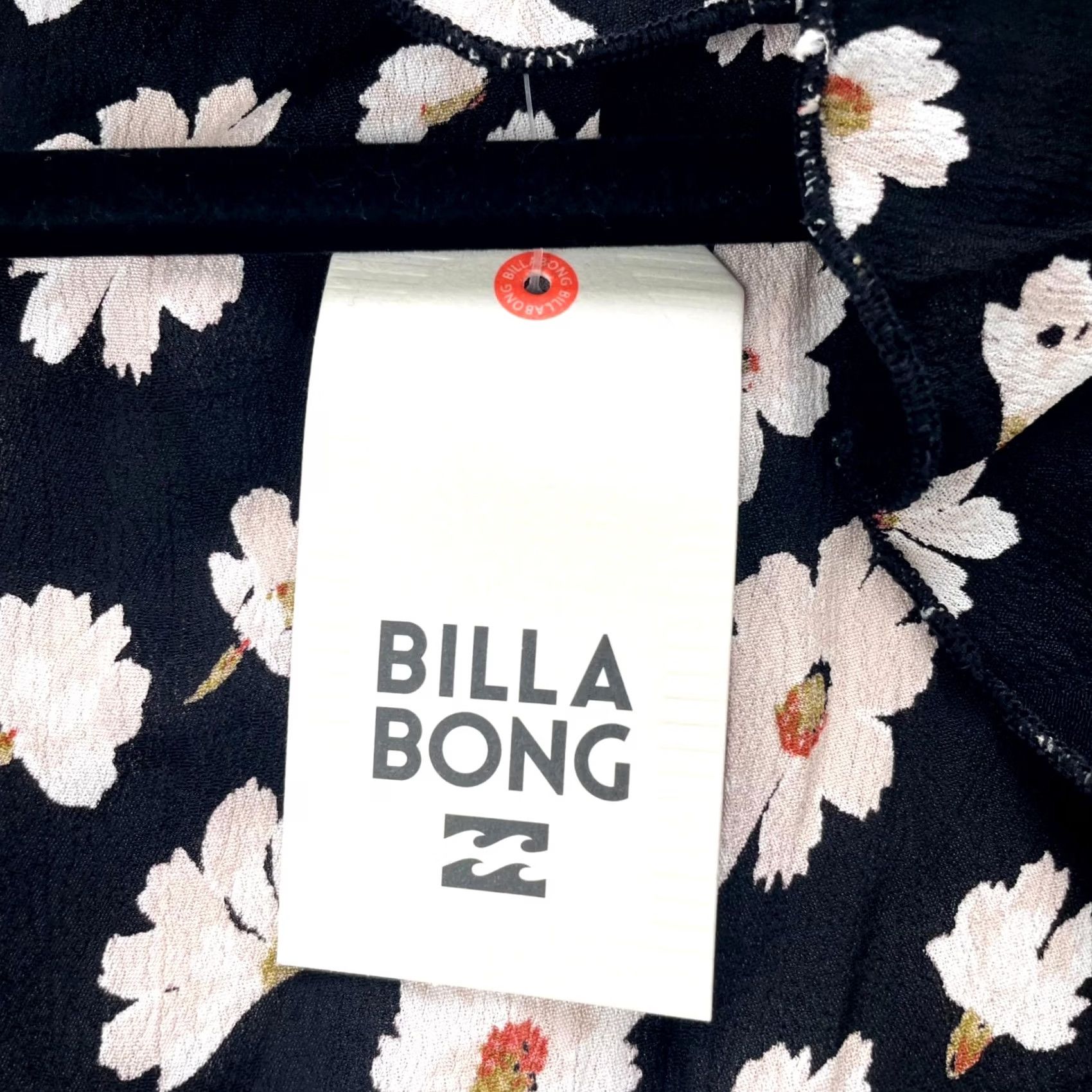 Billabong Billabong Dress Black Womens 10 Mini Wrap Daisy Belted Ruffle Long Sleeve Boho Size L / US 10 / IT 46 - 5 Thumbnail