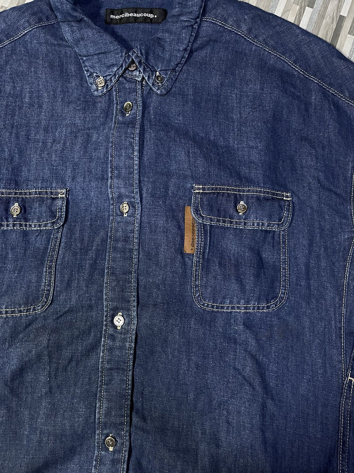 Issey Miyake × mercibeaucoup Mercibeaucoup By Issey Miyake Denim Shirts Size US L / EU 52-54 / 3 - 3 Thumbnail