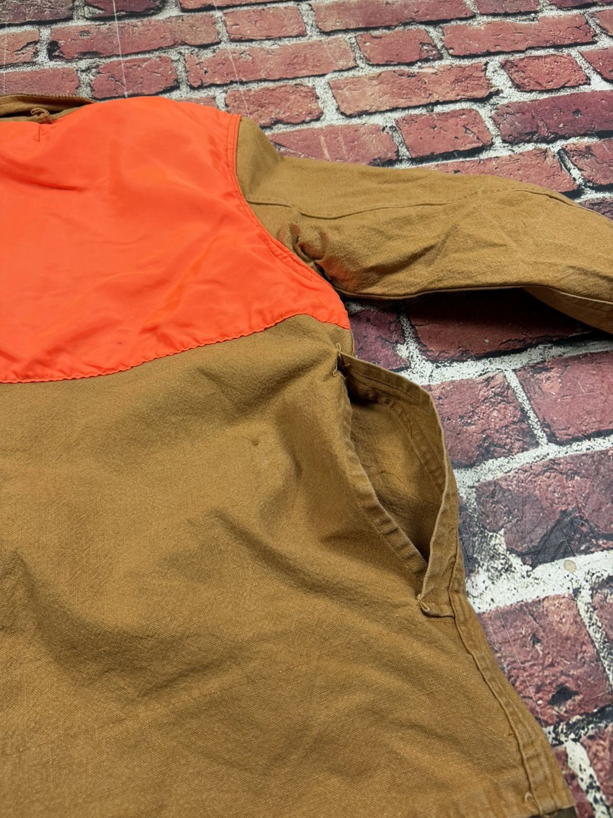 SafTbak Vintage SafTBak Hunting Jacket Brown Orange Canvas Game Size US L / EU 52-54 / 3 - 8 Thumbnail