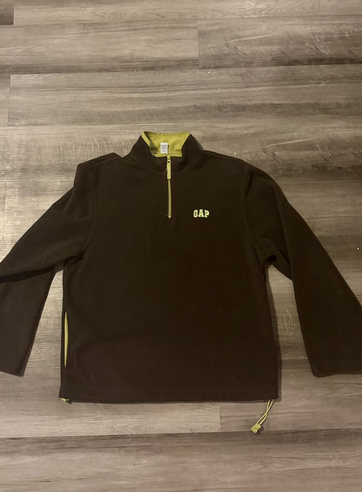 Gap Gap brown and green fleece quarter zip. Size US L / EU 52-54 / 3 - 1 Thumbnail