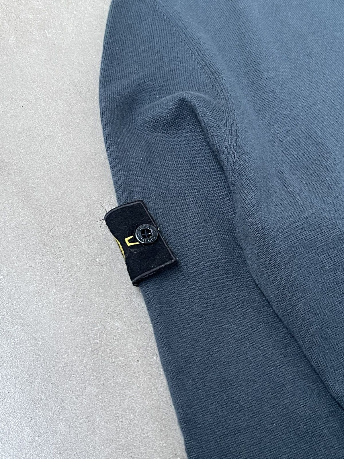 Stone Island Stone Island Navy Grey Striped White Sleeve Thin Sweater Size US M / EU 48-50 / 2 - 15 Thumbnail
