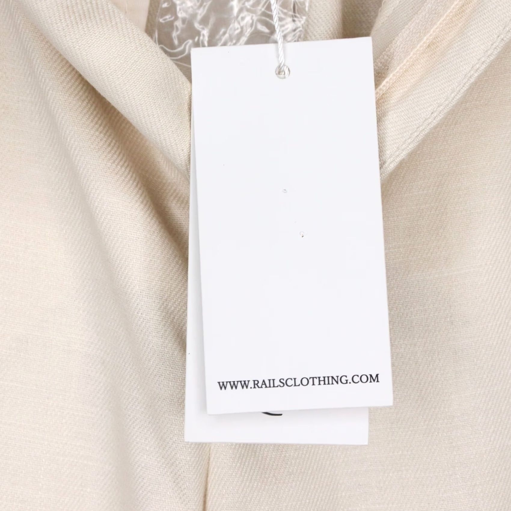 Rails Rails Womens Pants Sz 10 Marine Sand Linen Blend Wide Leg Career Office Dress Pants Beige 32 In Inseam 29 Waist Womens Size 32" / US 10 / IT 46 - 3 Thumbnail