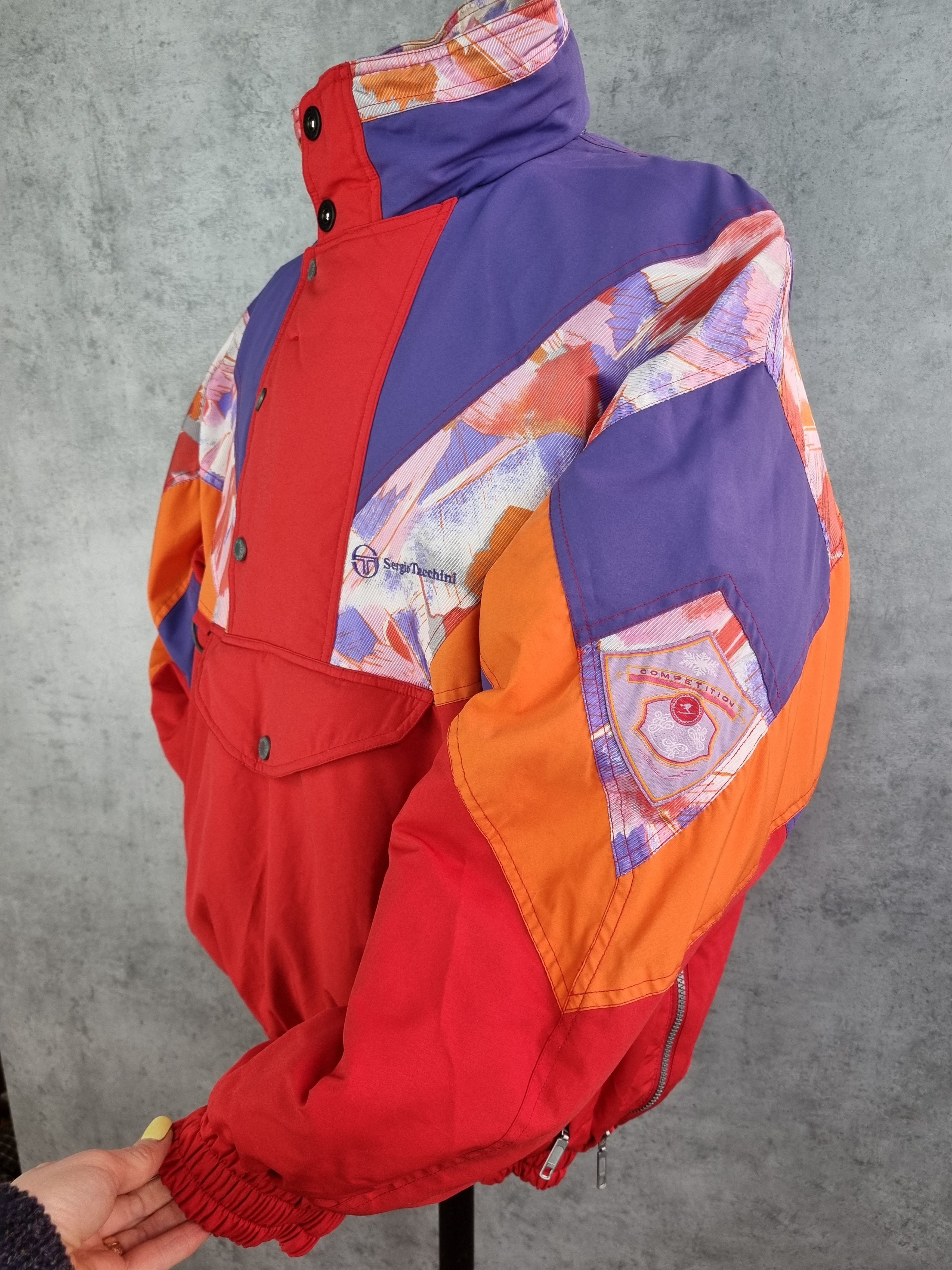 Sergio Tacchini × Vintage 90s Ski Anorak Sergio Tacchini Vintage Rare Jacket Size US XL / EU 56 / 4 - 15 Thumbnail
