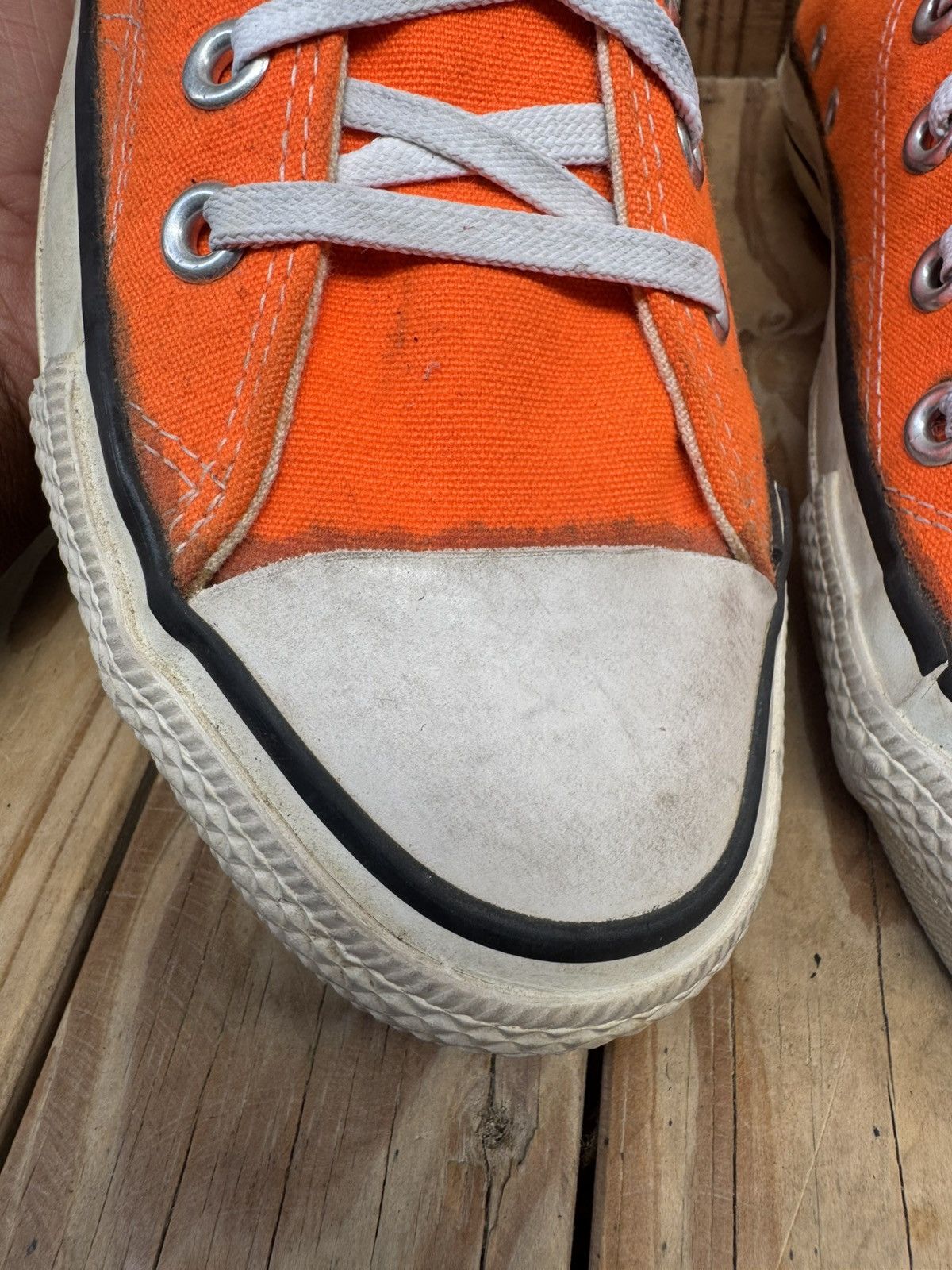 Converse VTG converse all star Hi Top canvas sneakers made in USA Size US 6.5 / EU 39-40 - 9 Thumbnail