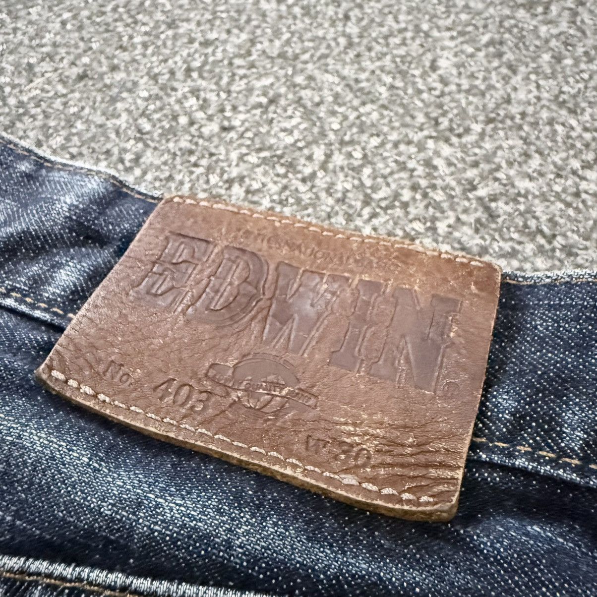 Kapital Vintage Edwin 403 Japanese Denim Distressed Fade Indigo Jean Size US 30 / EU 46 - 10 Thumbnail