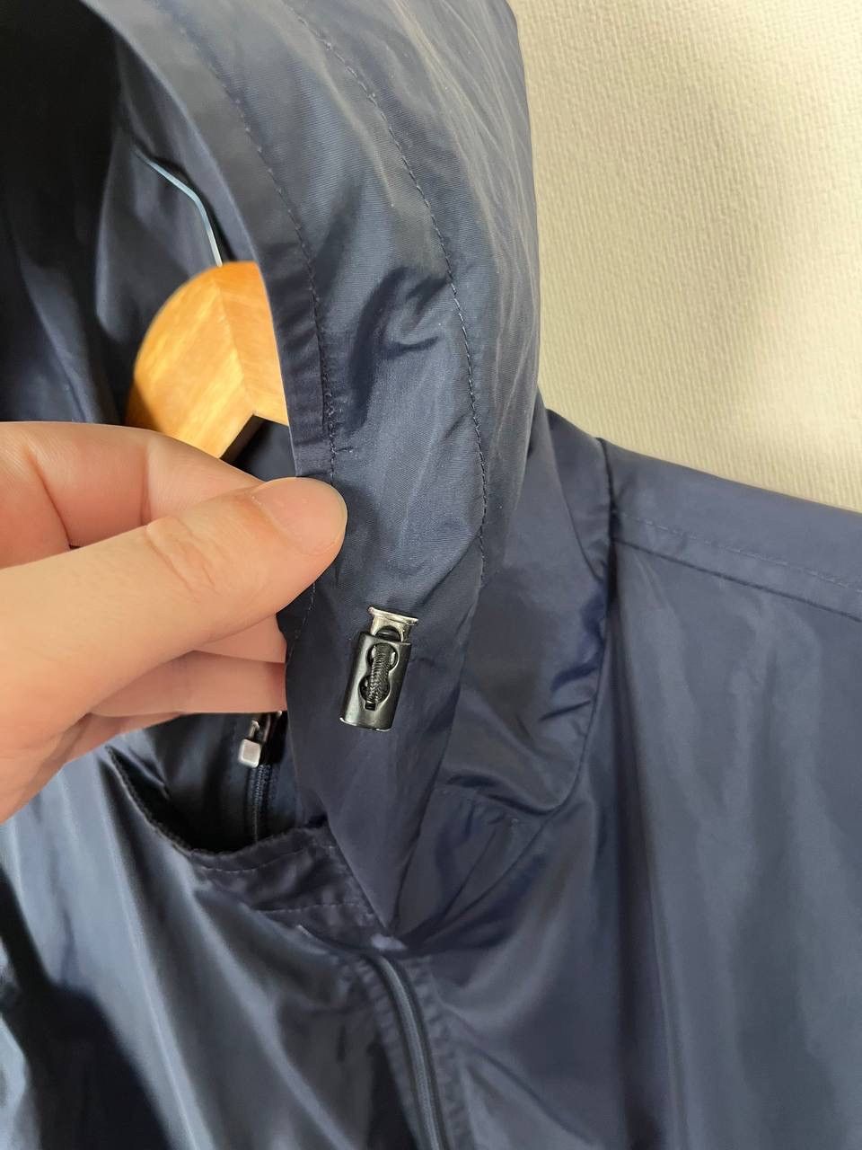Versace Versace Navy Blue Hooded Windbreaker Jacket Zip Pockets Men Size US S / EU 44-46 / 1 - 3 Thumbnail