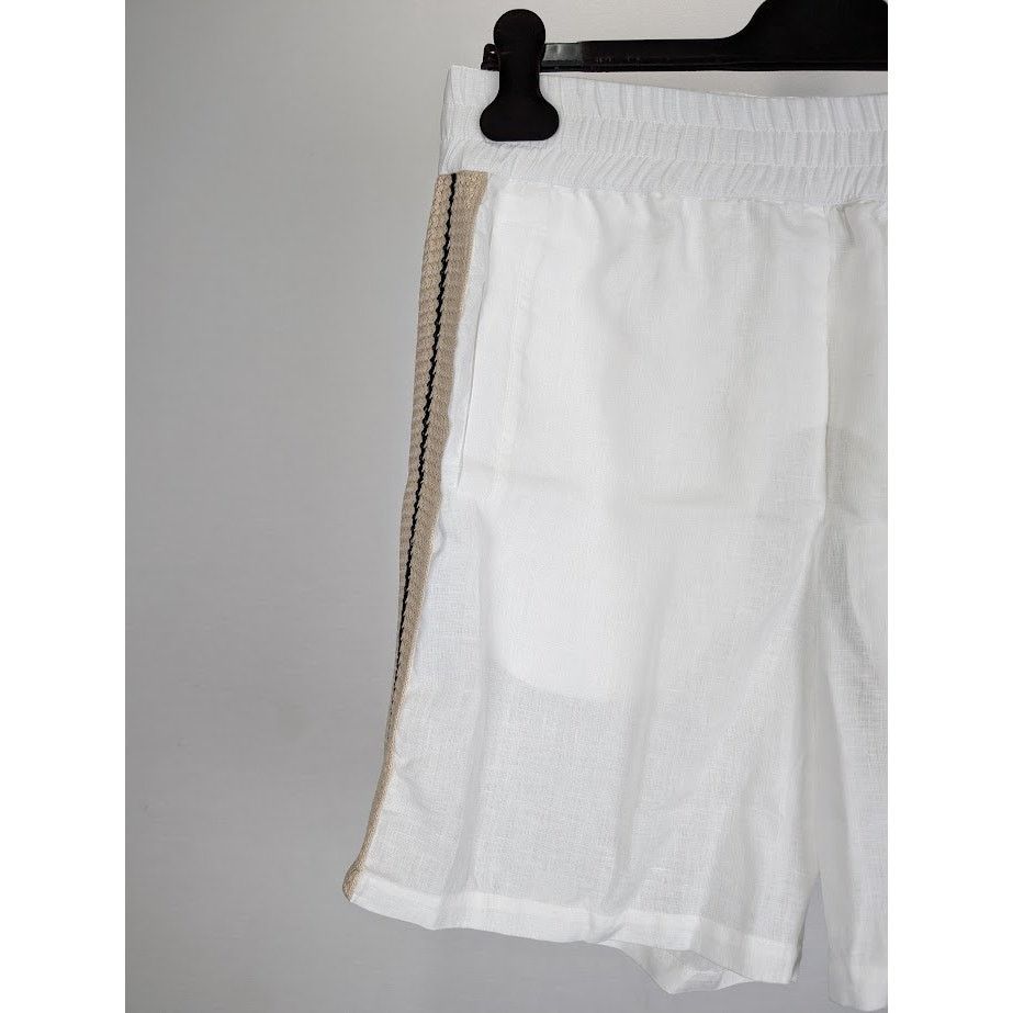 Palm Angels o1rshd1 PA Monogram Track Short in Off White/Black Size US 32 / EU 48 - 3 Thumbnail