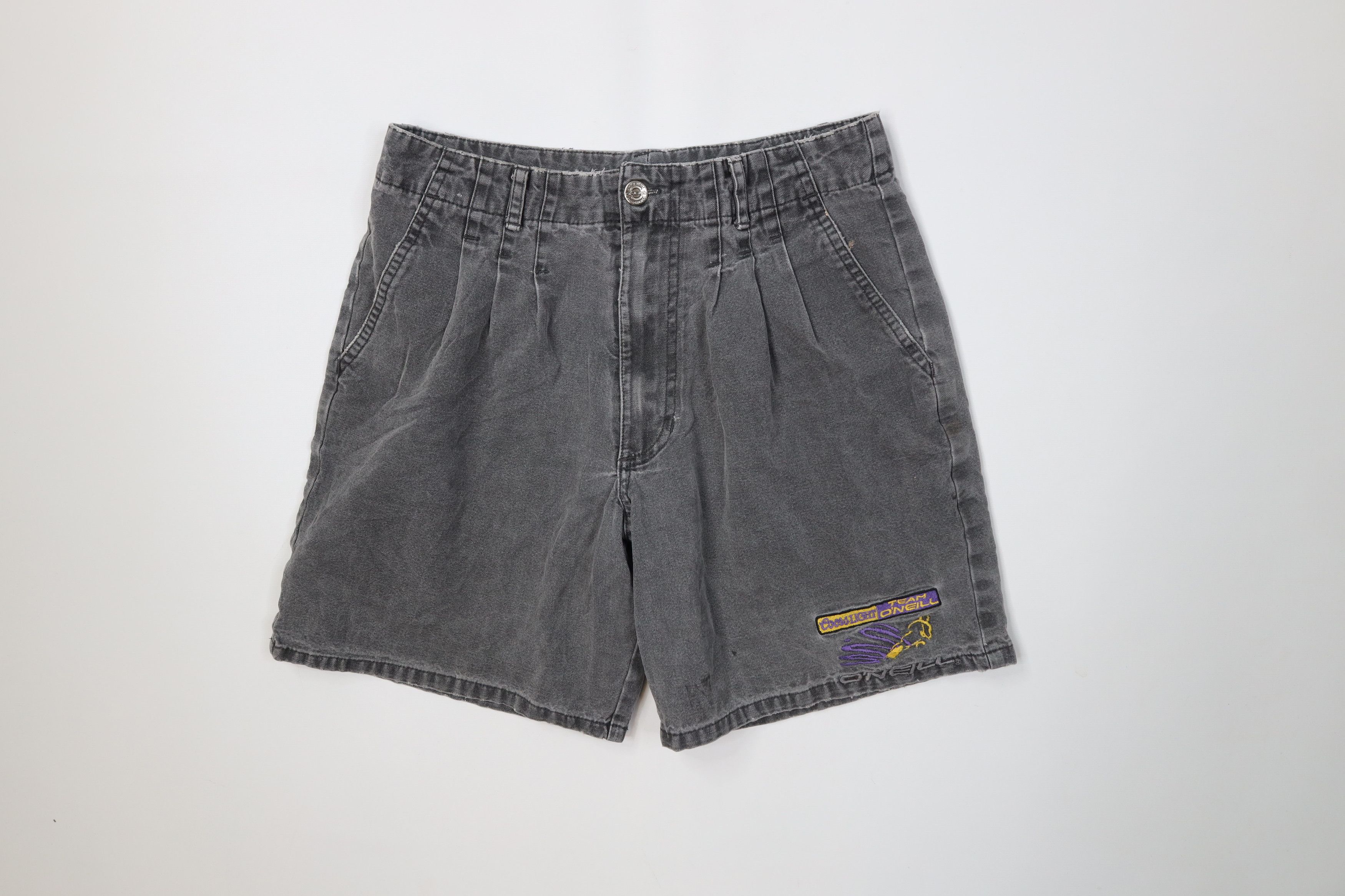 O'Neill Vintage 90s O'Neill Surfing Light Team Pleated Shorts USA Size US 28 / EU 44 - 1 Thumbnail