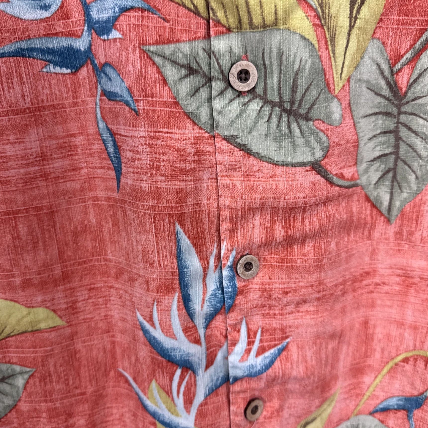 Tommy Bahama Tommy Bahama Hawaiian Silk Shirt Men’s XL Orange Floral Print Short Sleeve Size US XL / EU 56 / 4 - 6 Thumbnail