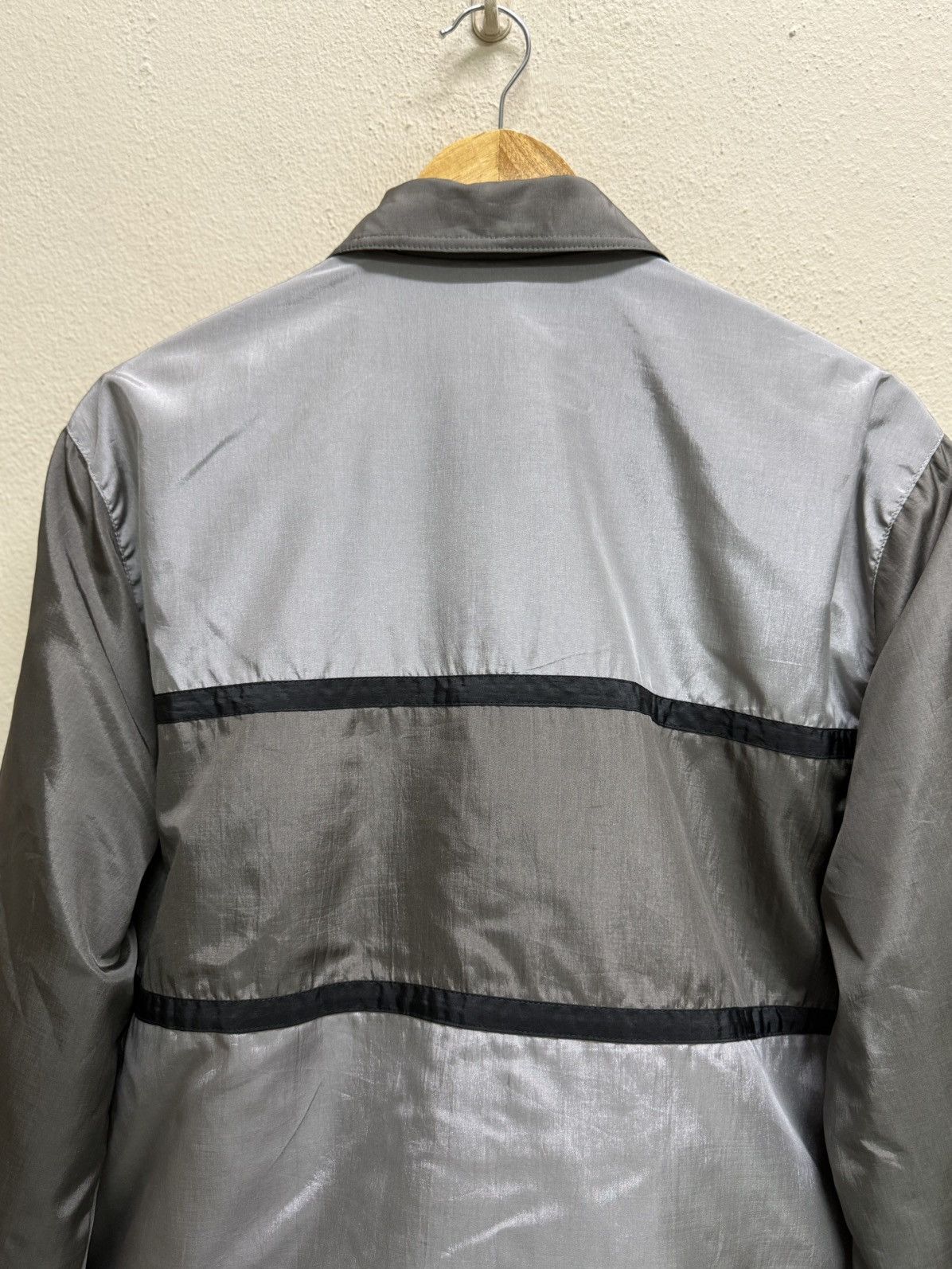 Full Count & Co. Full count by Mar-Medi grey and silver paneled nylon jacket Size US M / EU 48-50 / 2 - 22 Thumbnail