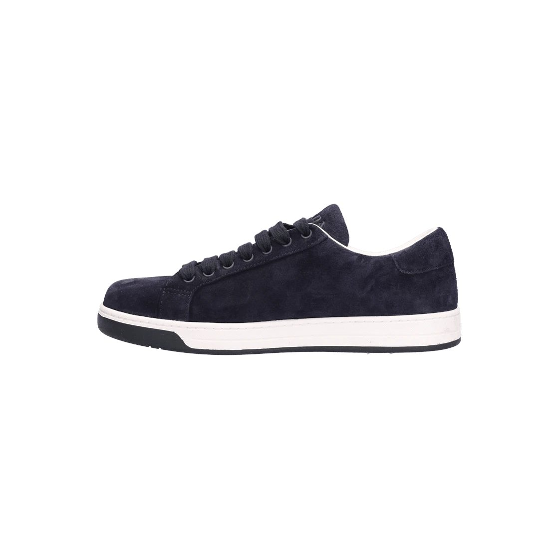 Prada o1la1rc1a0925 Triangle Logo Suede Sneakers in Navy Size US 10 / EU 43 - 2 Thumbnail