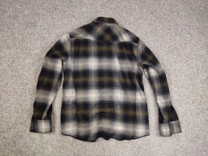 Hugo Boss Boss Orange Overshirt Flannel Checkered Wool Blend Shirt Size US XL / EU 56 / 4 - 3 Thumbnail