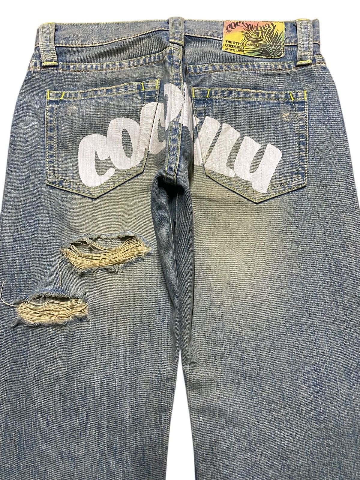 Hysteric Glamour Vintage Japanese Brand Coco Lulu Mud Wash Distressed Baggy Size US 30 / EU 46 - 4 Thumbnail