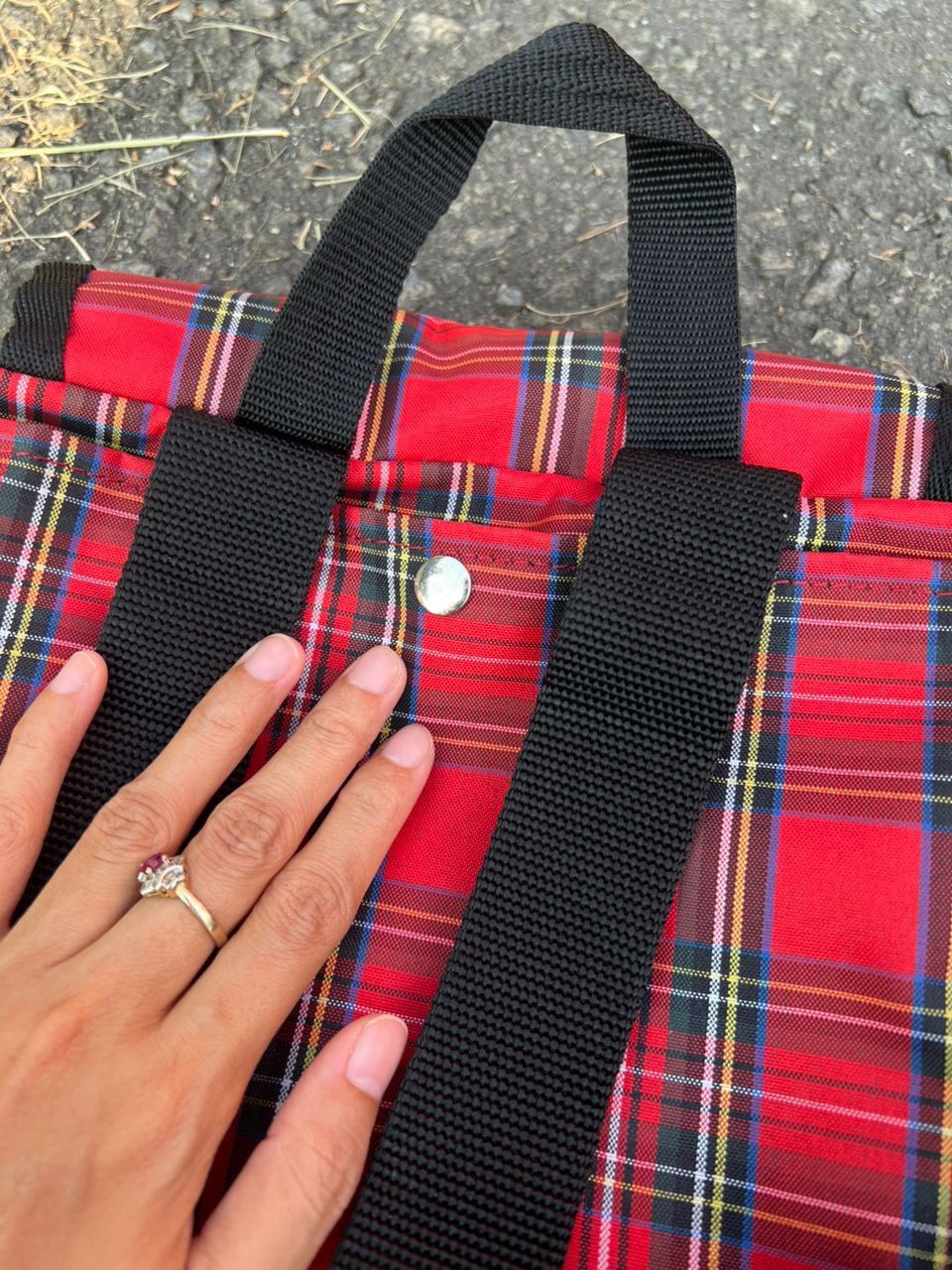 Japanese Brand Super Lover 2Way Checker Bag💼 Size ONE SIZE - 9 Thumbnail