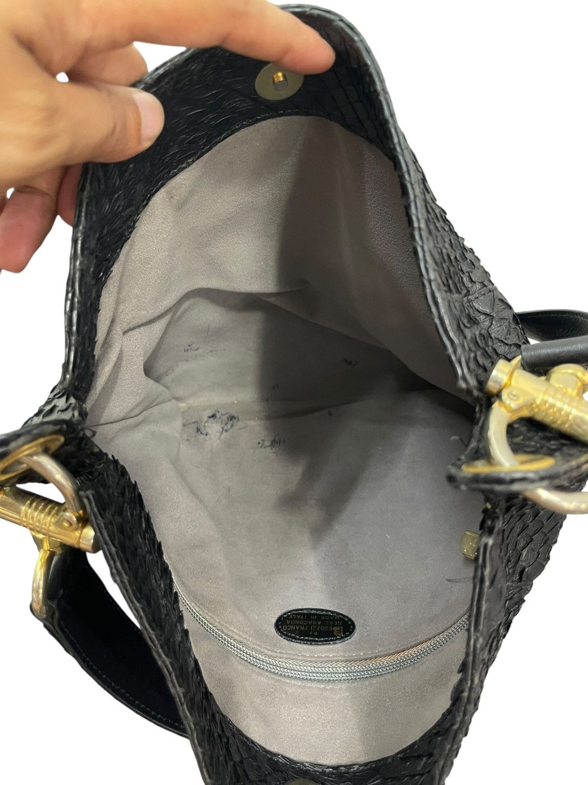 Leather Full Leather Anaconda Fesozzi Franco Shoulder Bag 7🟩 Size ONE SIZE - 15 Thumbnail