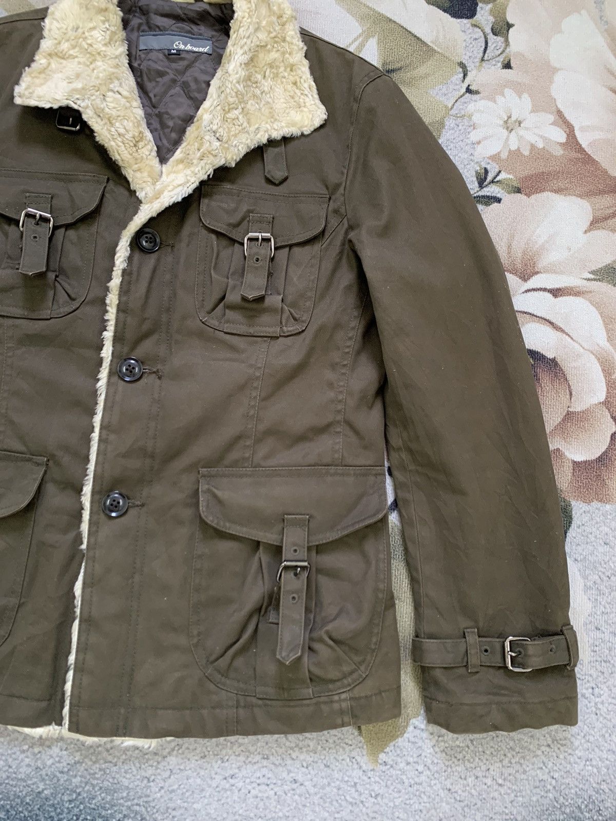 Japanese Brand Onboard Military Belted Pockets Style Jacket Size US M / EU 48-50 / 2 - 4 Thumbnail