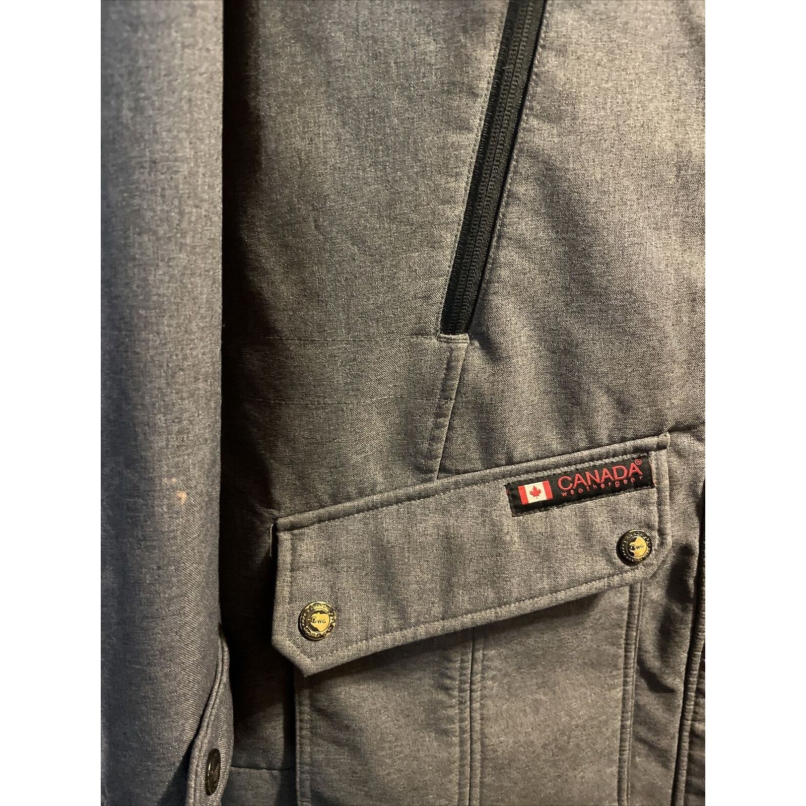 Other Canada Weather Gear Men’s L Gray LS Zip Windbreaker Jacket Size US L / EU 52-54 / 3 - 6 Thumbnail