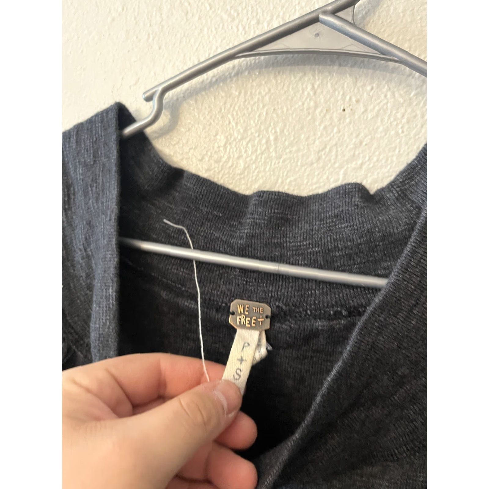 Free People Free People Sweatshirt Boat Neck Gray S Womens Pullover Knit Stretch Rib Knit Oversized/Activewear Mens? Size S / US 4 / IT 40 - 4 Thumbnail