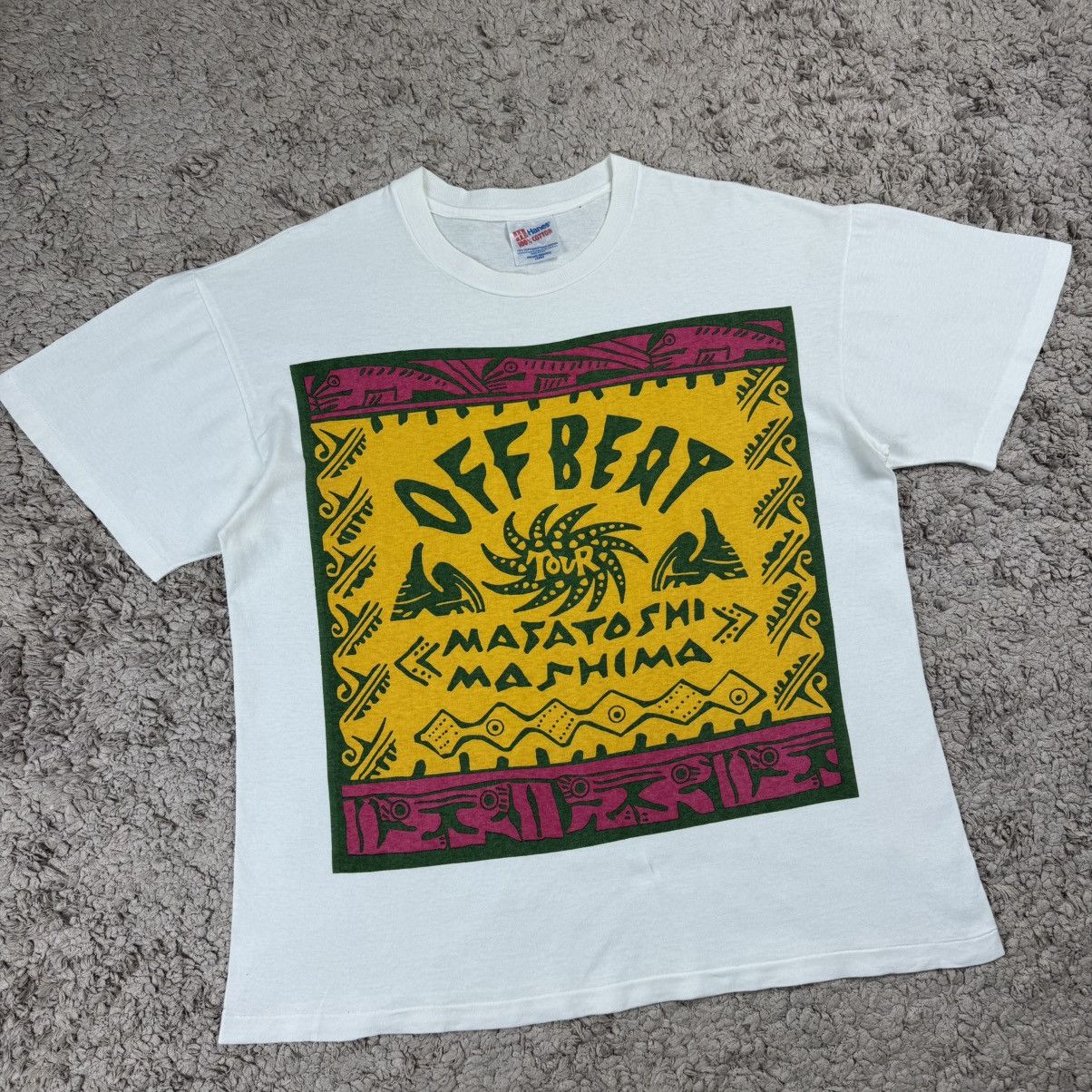 Vintage Vintage 1992 Off Beat Tour Masatoshi "Marcy" Mashima T-shirt Size US L / EU 52-54 / 3 - 3 Thumbnail