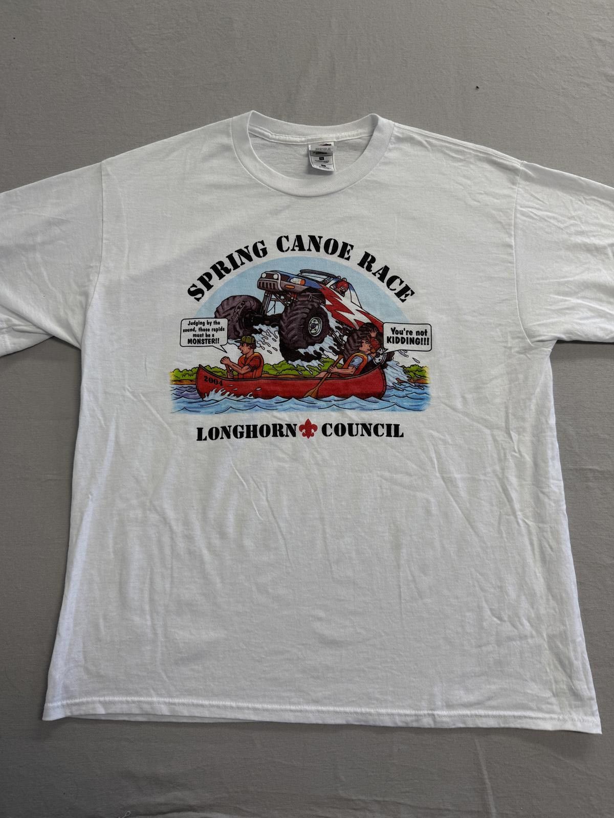 Fruit Of The Loom Vintage Monster Truck Art T-shirt 2004 Spring Canoe Race XL Size US XL / EU 56 / 4 - 1 Thumbnail