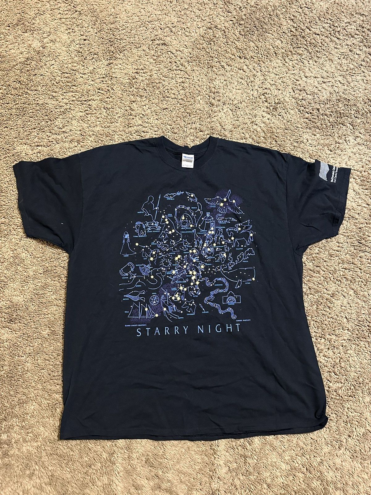 Nike × Vintage Vintage Starry Night “planet of stars” shirt 90s size 2XL Size US XXL / EU 58 / 5 - 1 Thumbnail