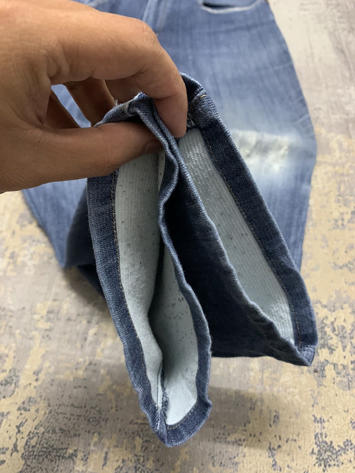 Edwin Edwin 503 Made In Japan Distressed Denim Jeans W33 Size US 33 - 6 Thumbnail