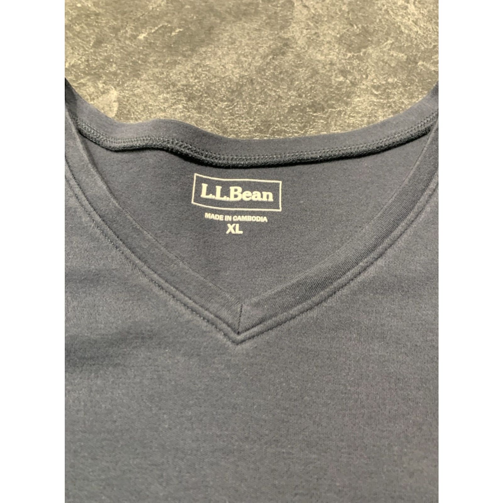 Vintage L.L. Bean Women's Blouse Shirt XL Cotton V-Neck 3/4 Sleeve Blue Casual Workwear Size XL / US 12-14 / IT 48-50 - 6 Thumbnail