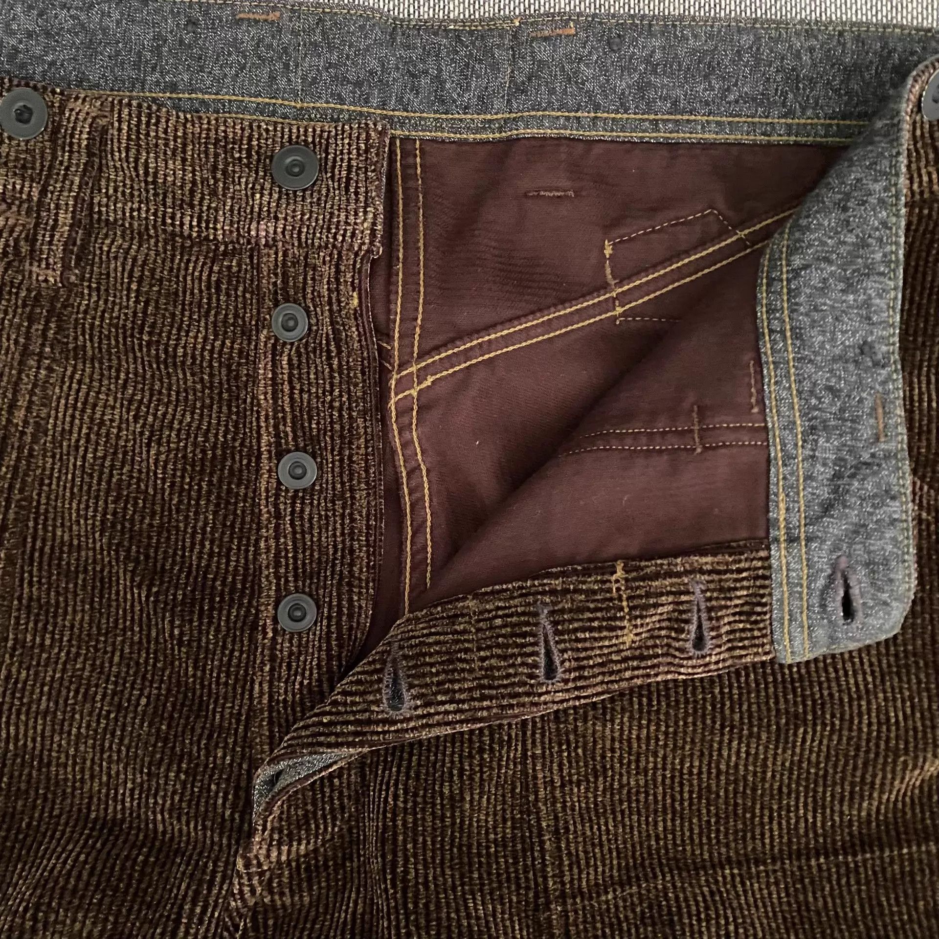 Freewheelers Freewheelers Bootleggers Yellowstone Brown HW Cord Pants 36 Size US 36 / EU 52 - 7 Thumbnail