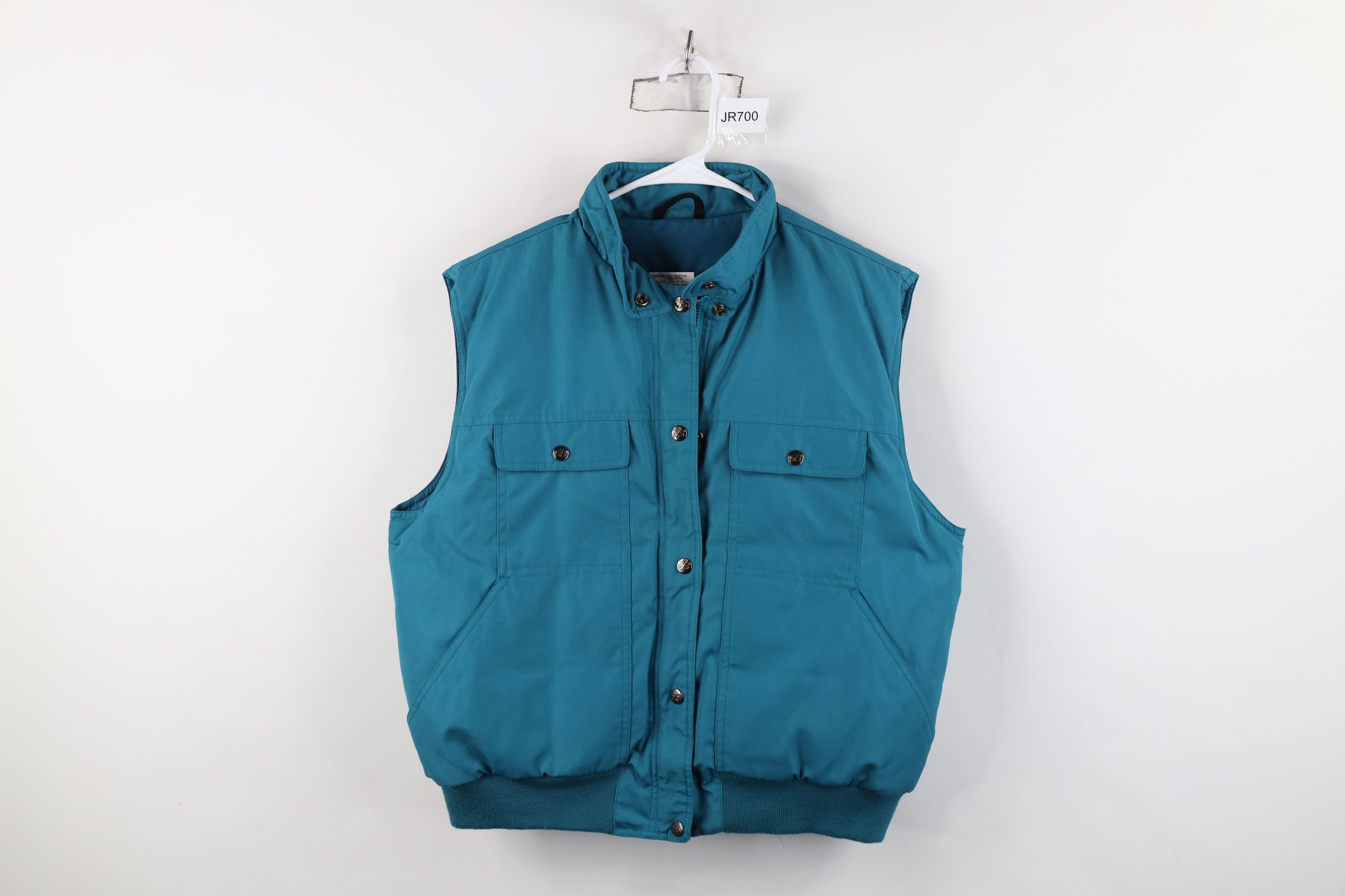 Eddie Bauer Vintage 90s Eddie Bauer Goose Down Puffer Vest Jacket Teal Size L / US 10 / IT 46 - 1 Thumbnail