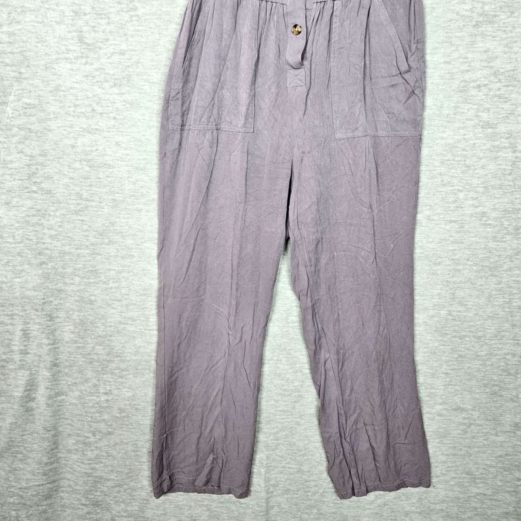 Vintage Emerson Violet Button up Collar Short Sleeve Jumper Women's M One-Piece Purple Rayon Knit Jumpsuit Women's Size M / US 6-8 / IT 42-44 - 3 Thumbnail