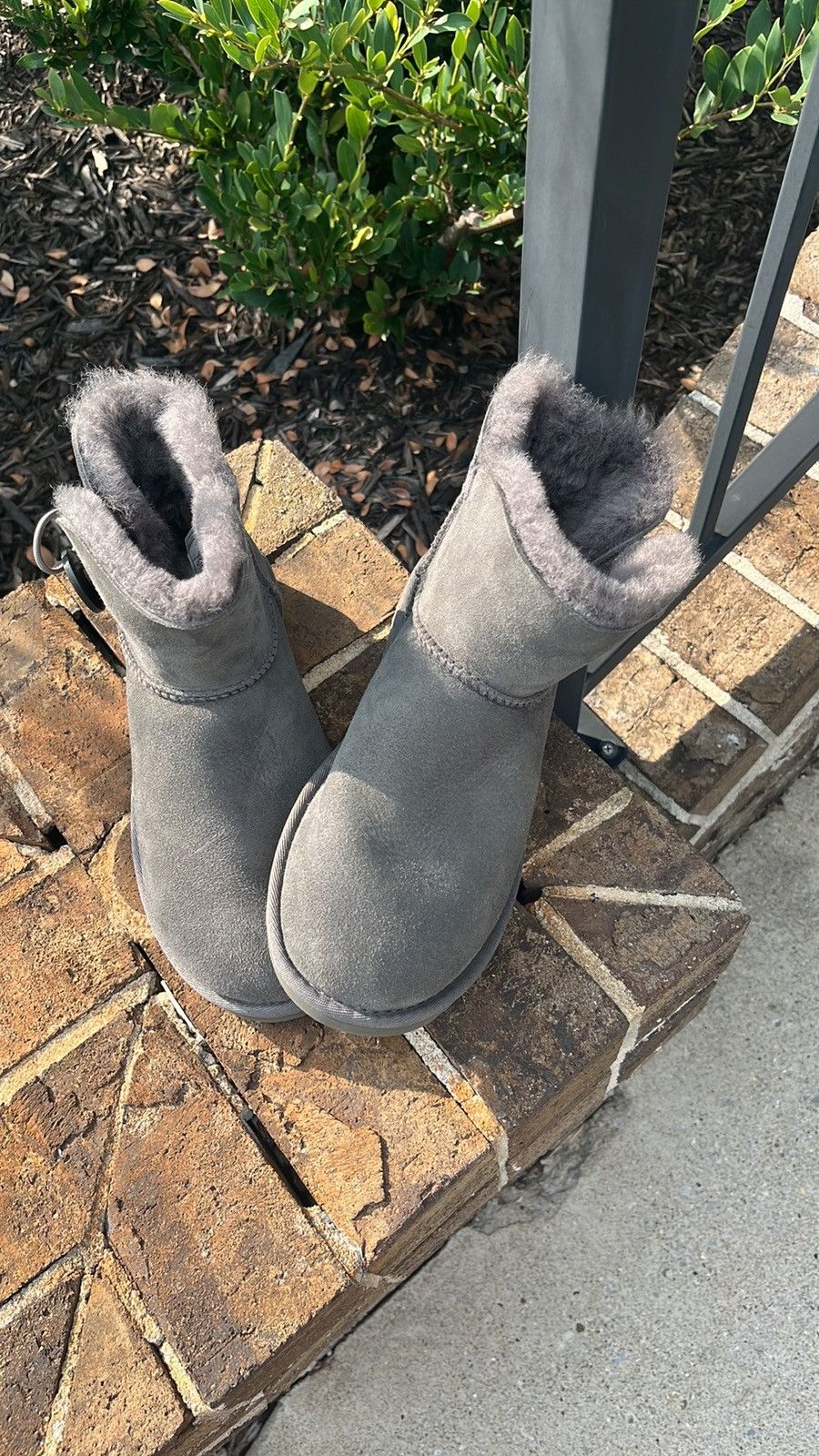 Ugg UGG Mini Bailey Button II Gray Boots New Size US 6 / IT 36 - 4 Thumbnail