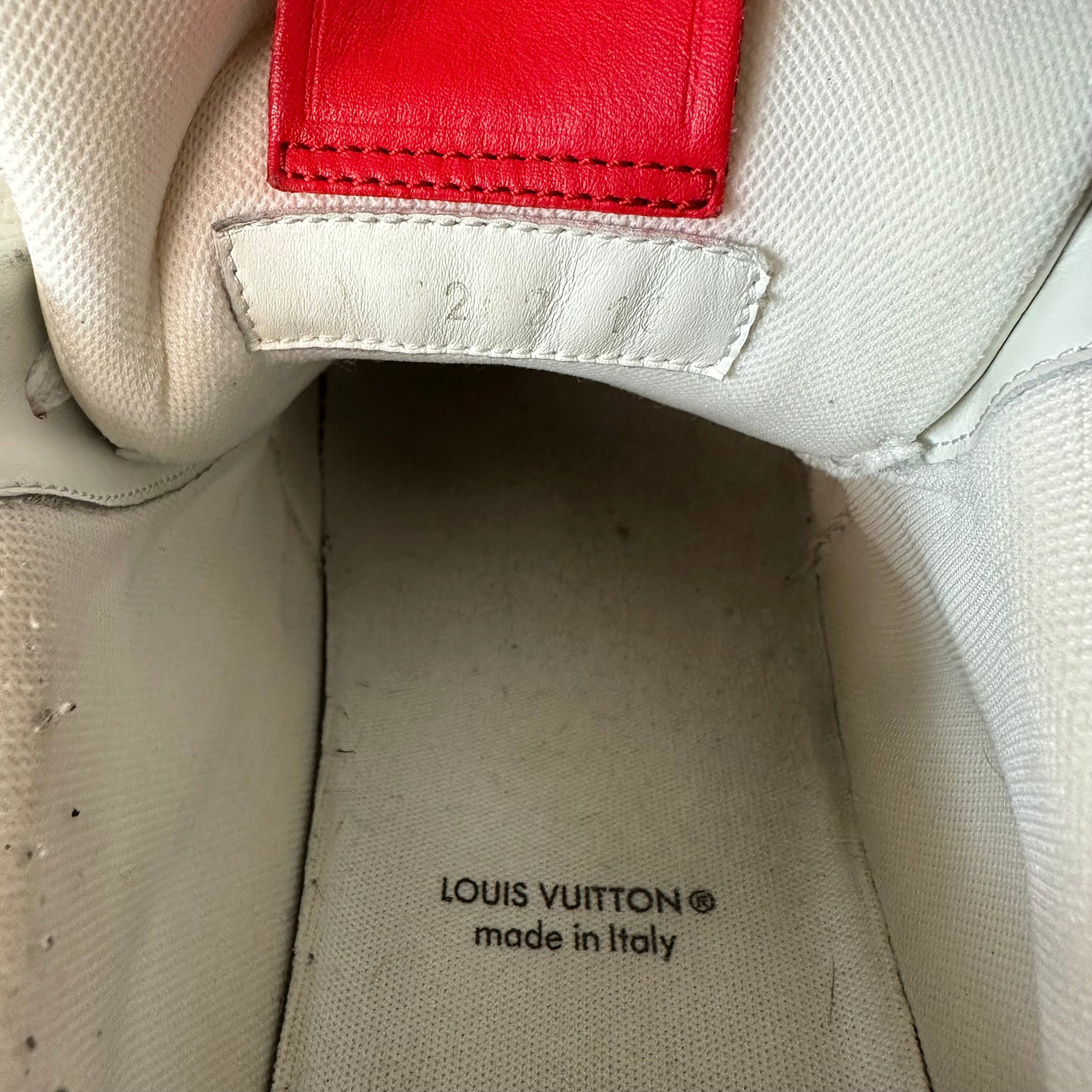 Louis Vuitton Louis Vuitton Yayoi Kusama Red White Trainer Sz 11.5 (10LV) Size US 11.5 / EU 44-45 - 7 Thumbnail