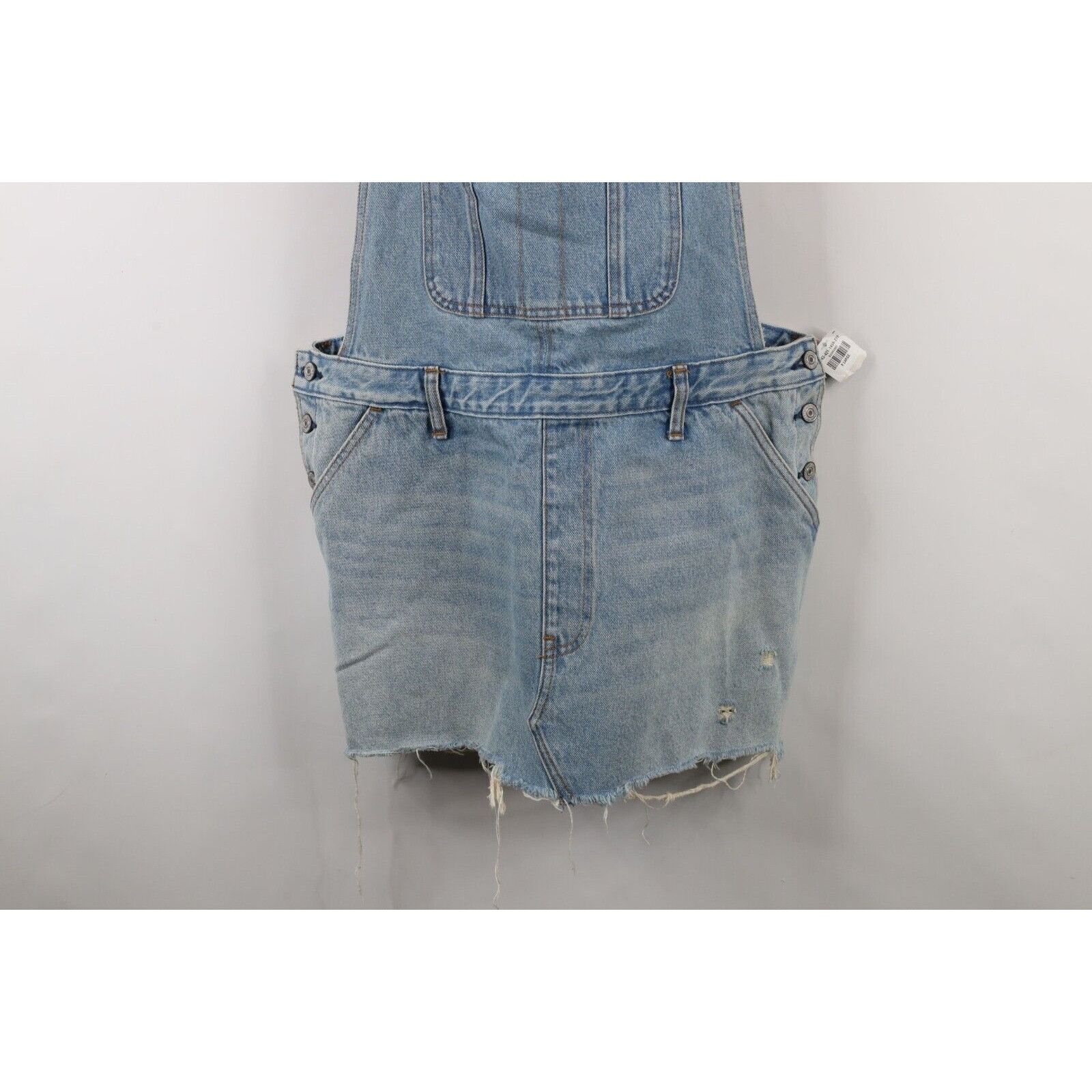 Abercrombie & Fitch × Vintage Deadstock Y2K Abercrombie & Fitch Denim Overalls Dress Size XL / US 12-14 / IT 48-50 - 4 Thumbnail