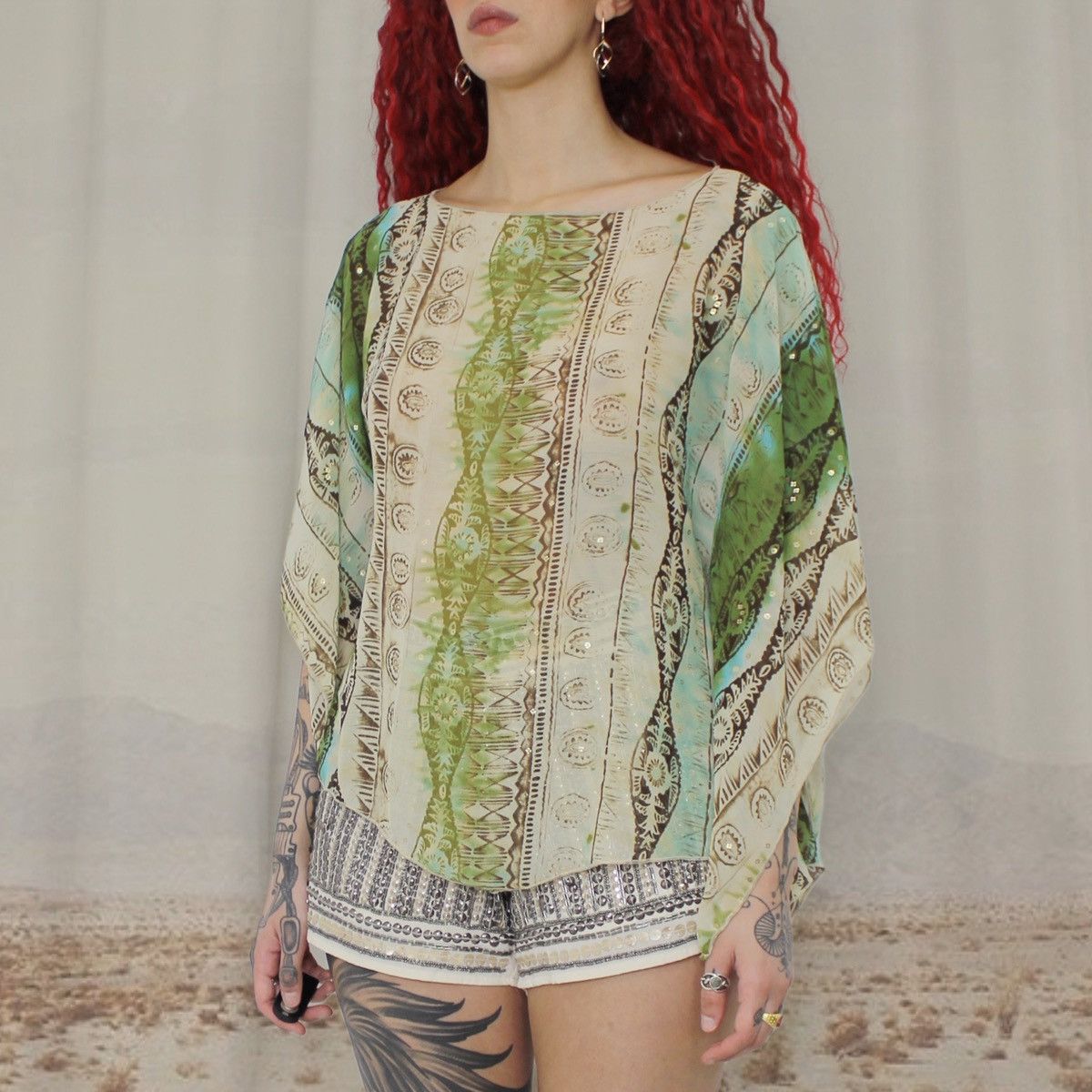 Other 🦜GREEN CAPE TOP🦜 Size M / US 6-8 / IT 42-44 - 2 Thumbnail