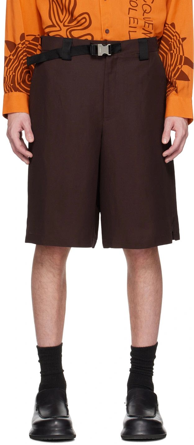 Jacquemus EU48 Linen Meio Utility Belt Buckle Short SS23 Le Raphia Size US 32 / EU 48 - 16 Thumbnail