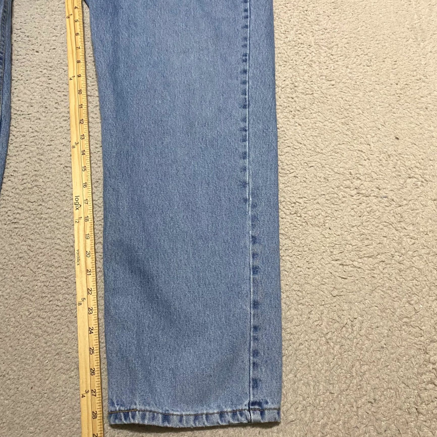 Levi's Levi's 550 Jeans Mens 38x30 Blue Denim Straight Leg Relaxed Fit Size US 38 / EU 54 - 6 Thumbnail