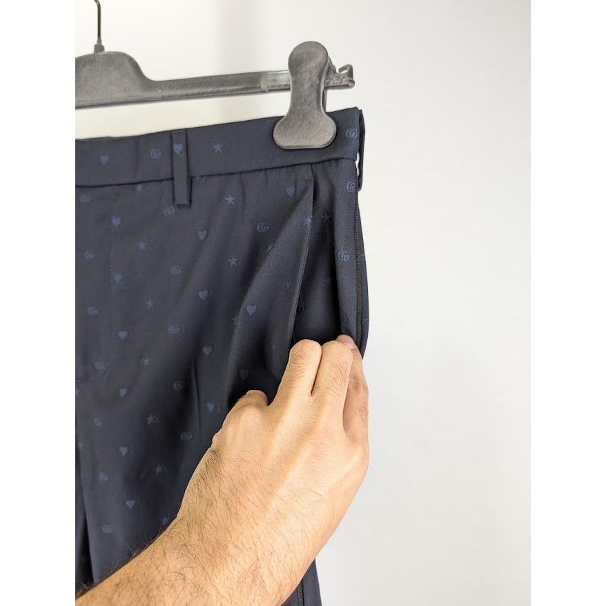 Gucci o1rshd1 Logo All Over Pants in Blue Size US 32 / EU 48 - 6 Thumbnail