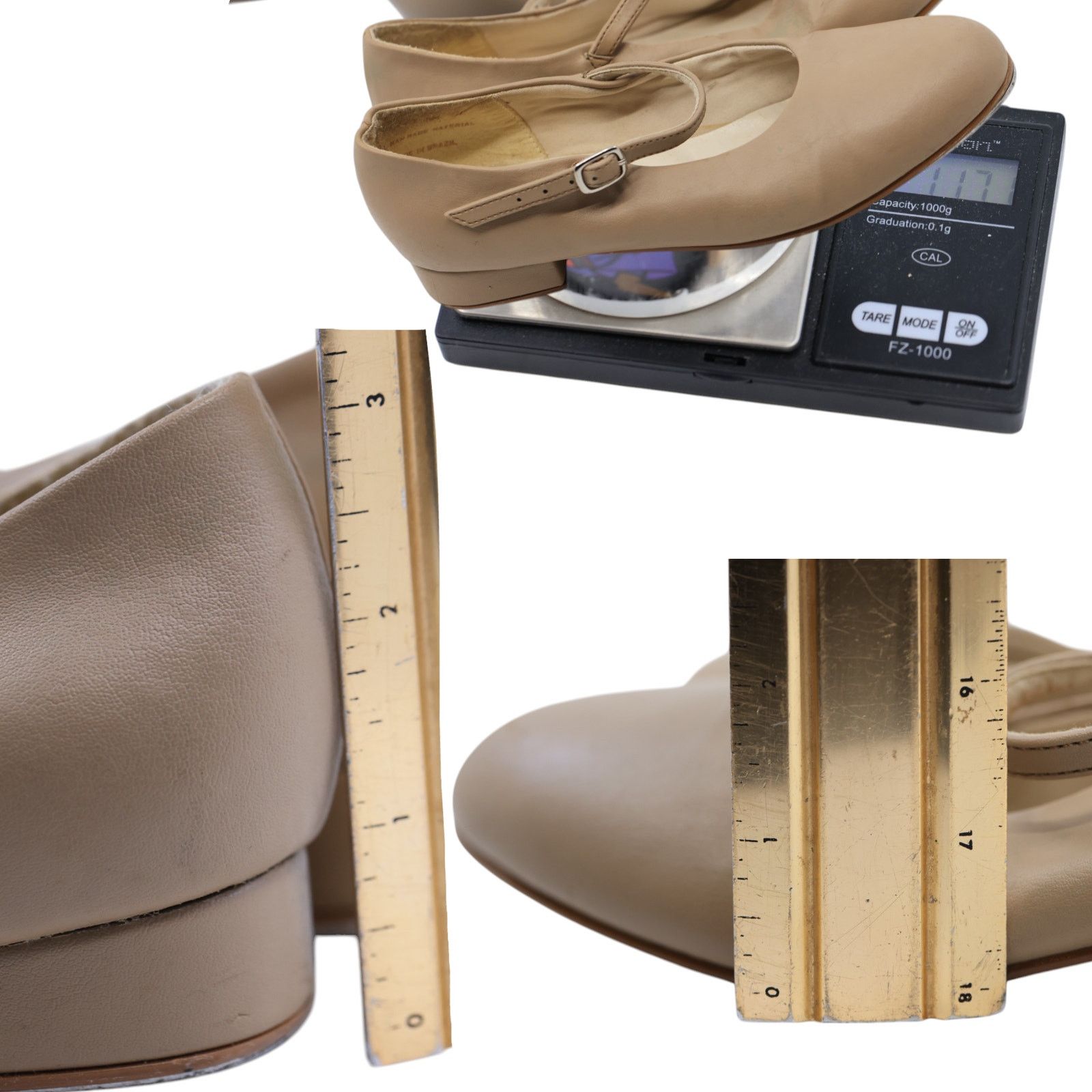 Staatsballett Award Tan Ballet Dance Shoes Size 5 NM w/ Plated Soles Size US 5 / IT 35 - 12 Thumbnail