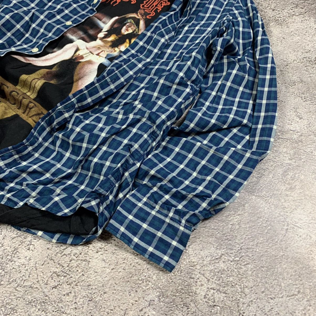 Vintage Vintage 90s Checkered Shirt Graphic Print Grunge Streetwear Size US S / EU 44-46 / 1 - 3 Thumbnail