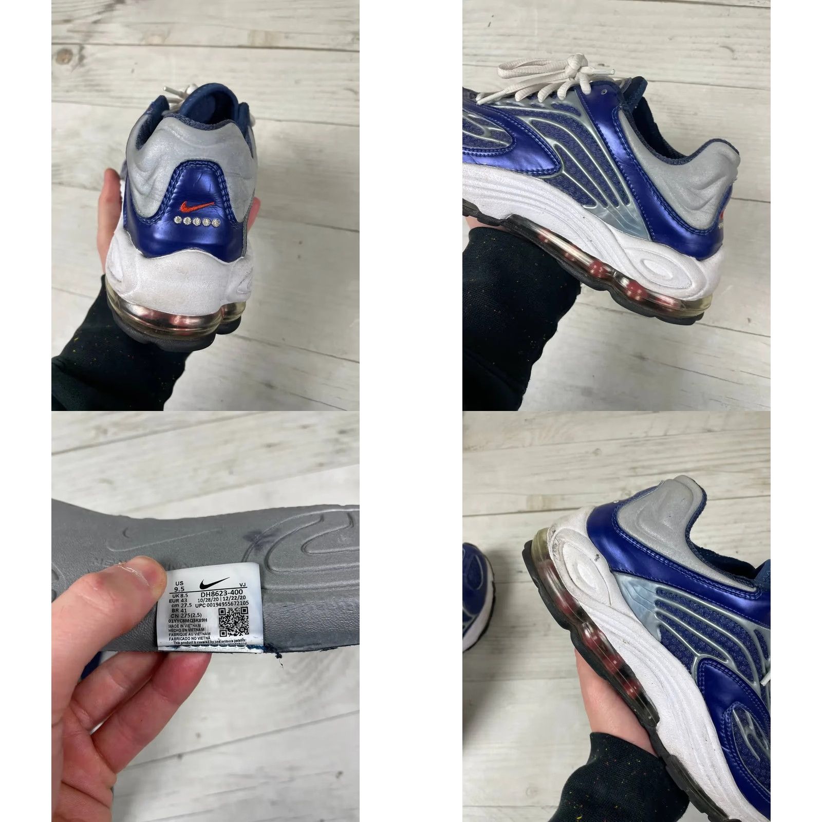 Nike Nike Air Tuned Max TN OG Sneakers Men US 9.5 Blue Sneaker Casual Activewear Comfortable Low Top Rubber Sole Nike Air Tuned Max Model Size US 10 / EU 43 - 9 Thumbnail