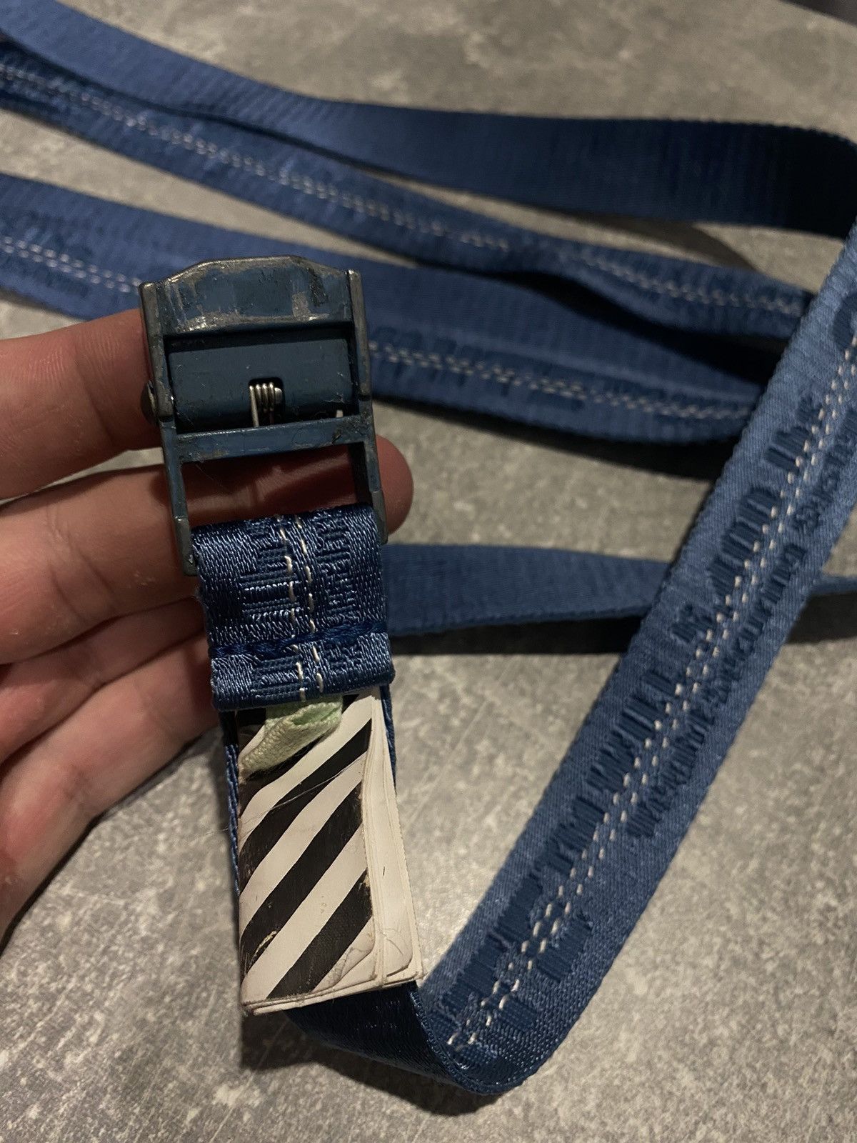 Off-White Off-White Industrial Belt Navy Size ONE SIZE - 5 Thumbnail