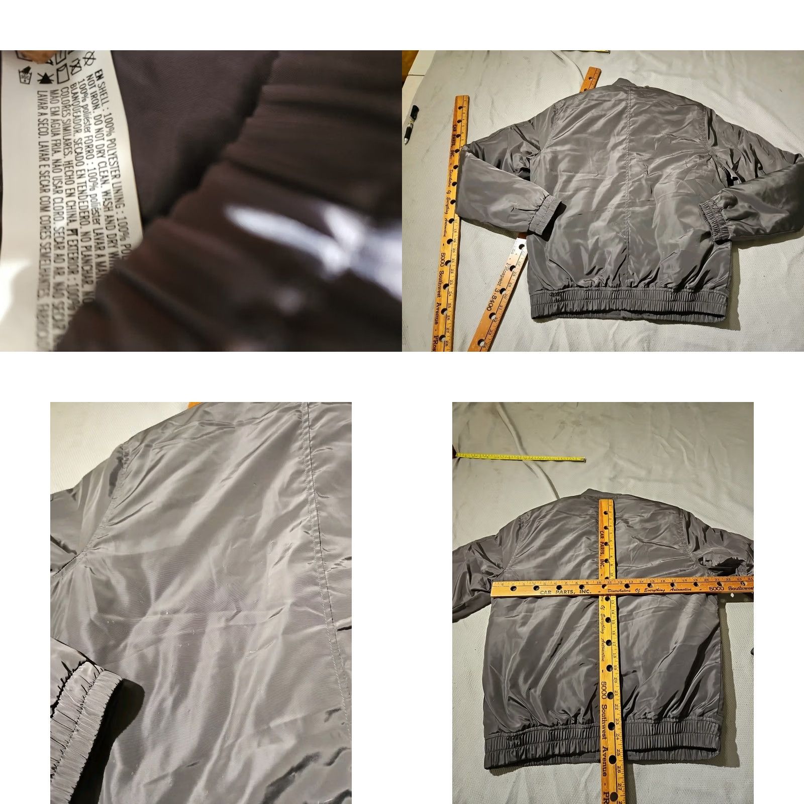 Forever 21 FOREVER 21 Jacket Mens Small Gray Puffer Bomber Varsity Full Zip Pockets Nwt FLaw Size US S / EU 44-46 / 1 - 8 Thumbnail